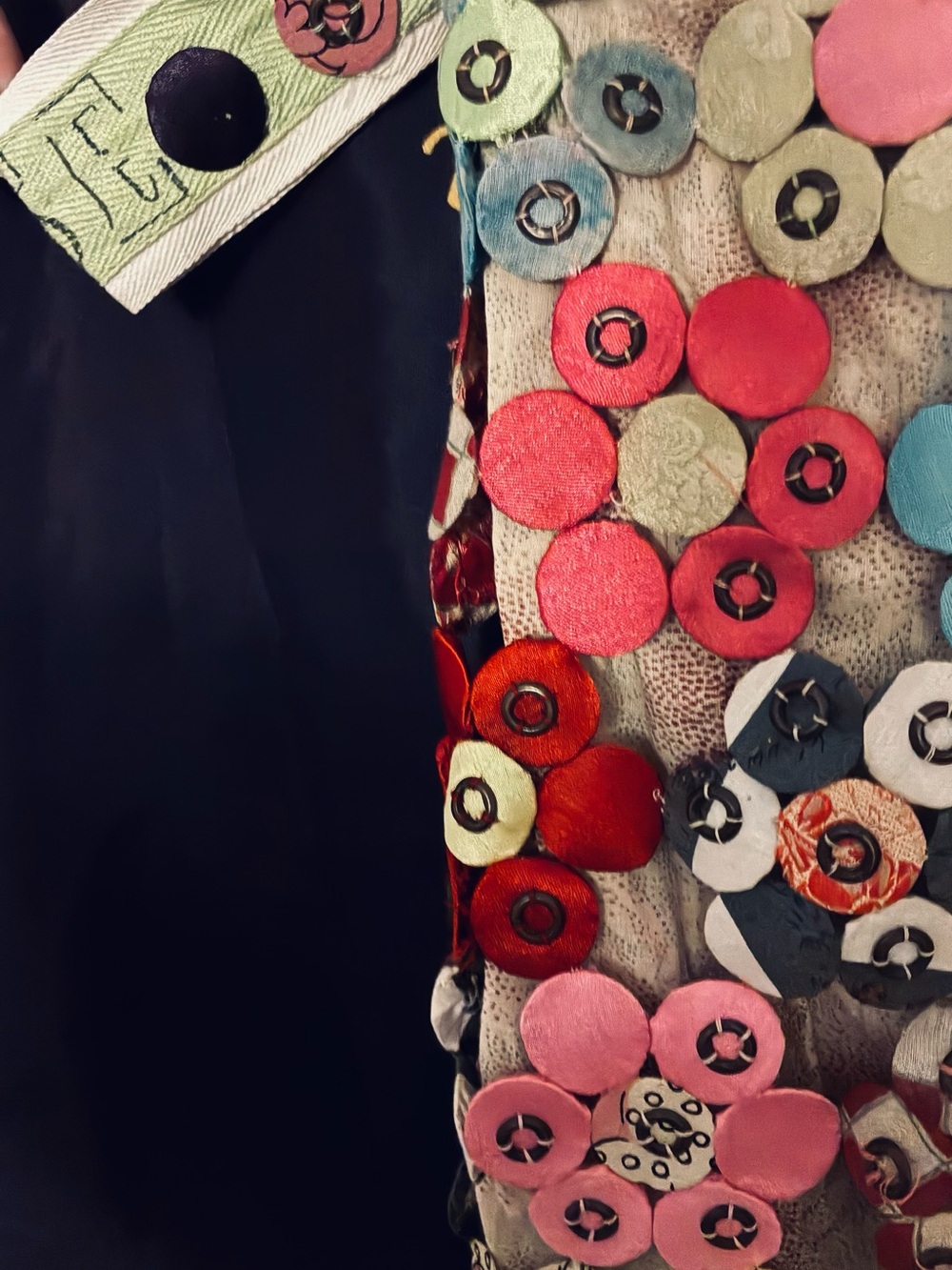 AMEN. Luxury Italian 3D Floral Appliqué Hobo Bag – Hand-Embellished Art Piece - Picture 5 of 10